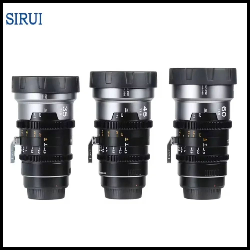 SIRUI IronStar Series 35mm 45mm 60mm T1.9 Anamorphic 1.5x Full Frame Cine Lens for Canon EF ARRI PL Mount