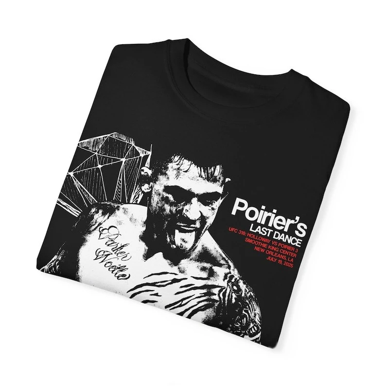 Dustin Poirier rétro imprimé graphique T-shirt à manches courtes pour les Fans de combat vêtements de sport décontractés Style Vintage hommes femmes Streetwear
