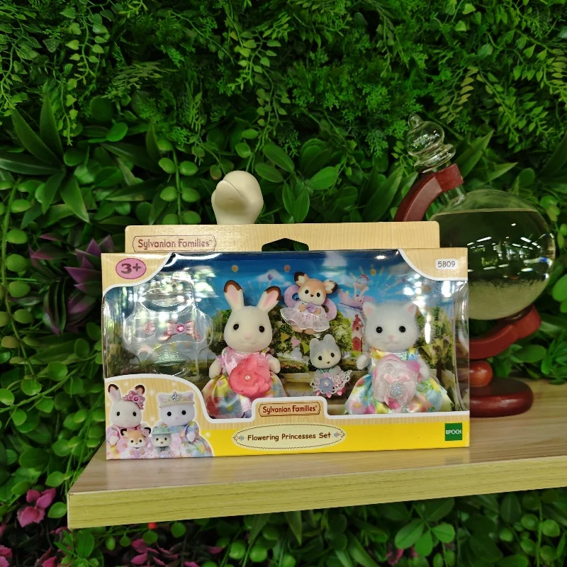 Sylvanian Families Blind Bag Calico Critters Ragazze Giocattoli per bambini Bambola anime in miniatura Giocattoli per bambini Regalo Set di principesse fiorite