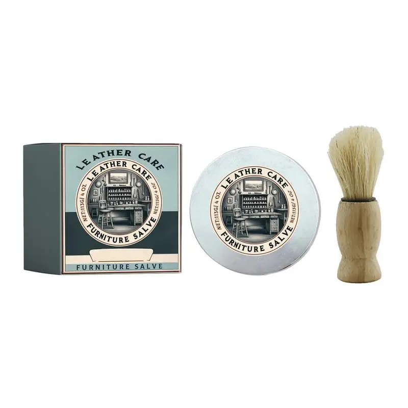 

Leather Salve And Brush Leather Care Salve & Brush Bundle Furniture Salve & Brush Bundle For Enhanced Leather Leather Furniture