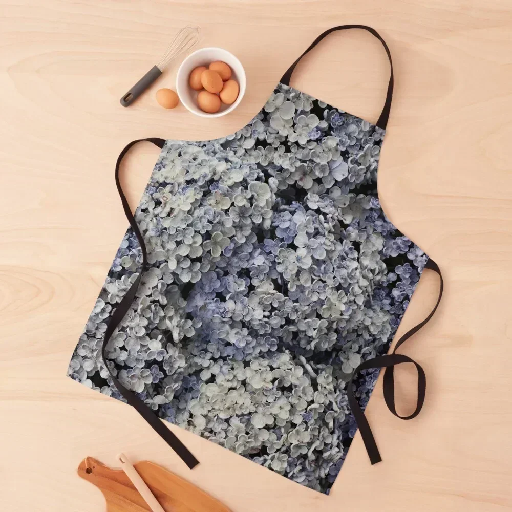 

Popcorn Hydrangeas Apron Kitchen Tools Accessories esthetician Christmas gift For Women Kitchen Apron