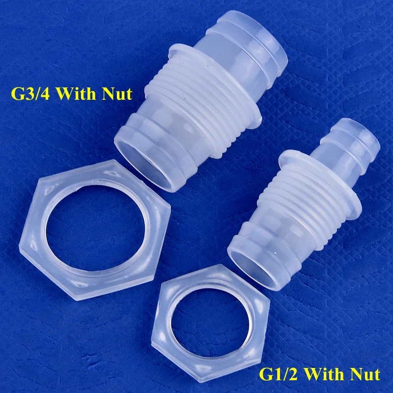 5~200 Pcs G1/2'' G3/4'' 4mm To 20mm Pagoda Direct Connectors Aquarium Through Board Joint Garden Irrigation Water Pipe Adapters