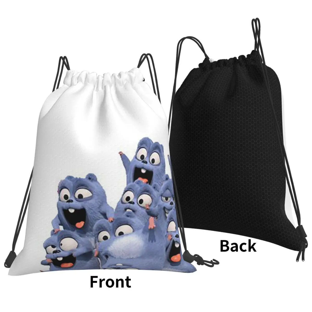 Animation Grizzy And The Lemmings Cartoon Anime Backpacks Multi-function Drawstring Bags Storage Bag Book Bags for Students
