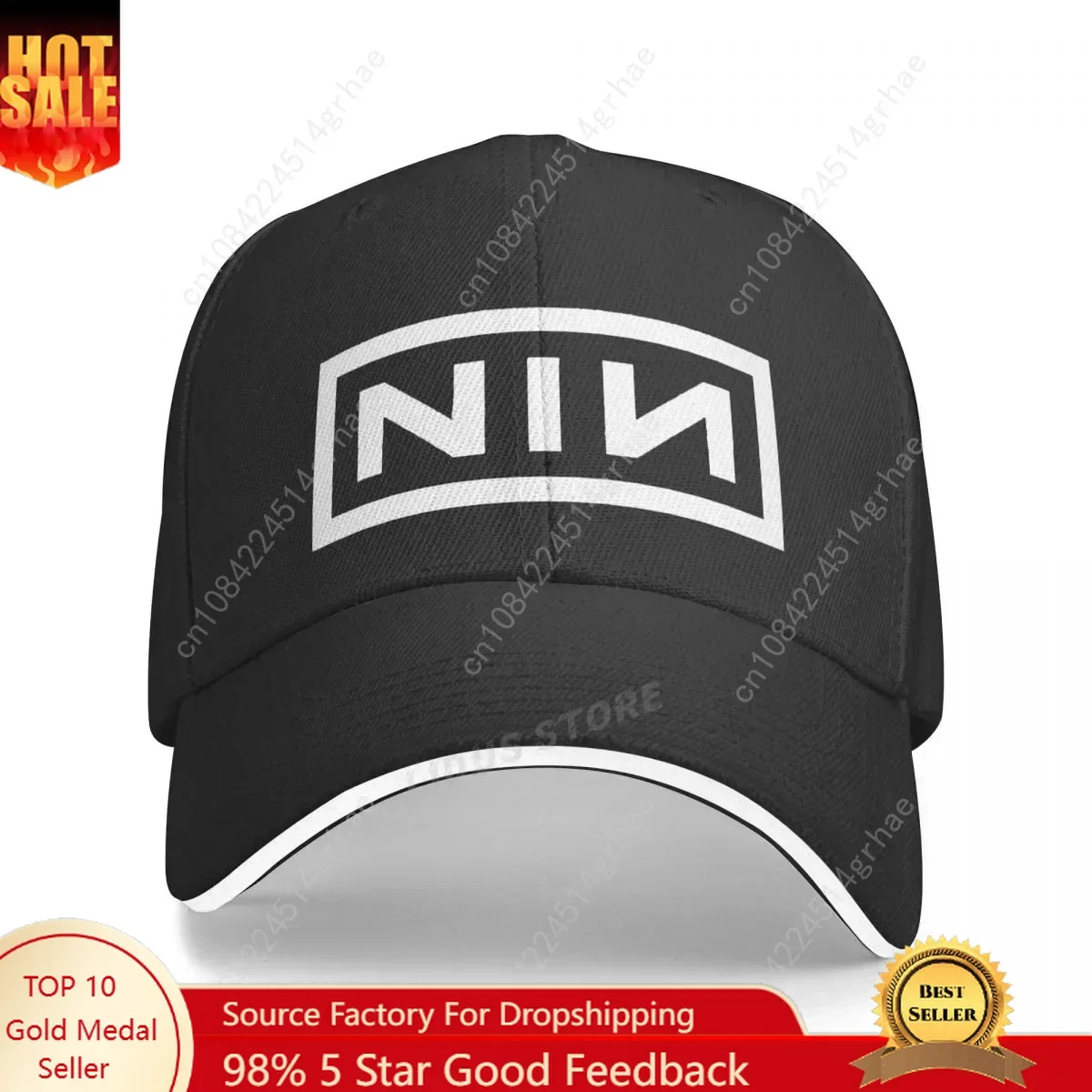 

Nine Inch Nails Rock Band Baseball Cap Men Women Casual Sports Dad Hat Fashion American Industrial Rock Band NIN Hip Hop Caps