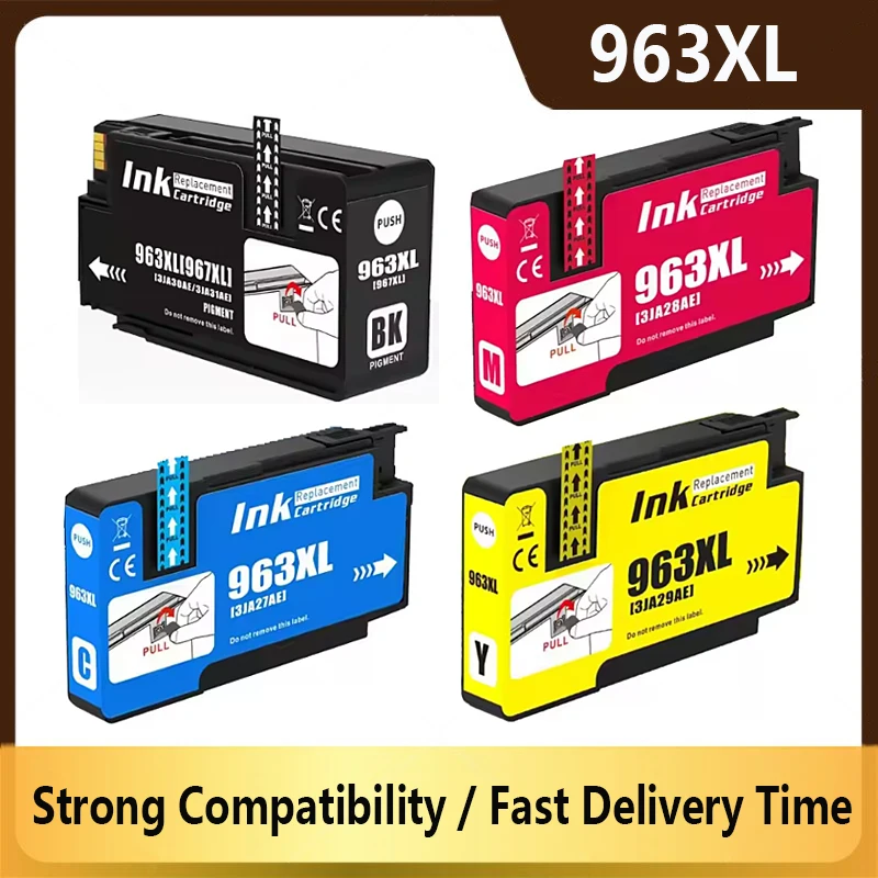 963XL 967XL 963 967 XL For HP963 HP967 Inkjet Ink Cartridge Compatible for HP OfficeJet Pro 9010 9015 9020 9022 9025 Printer