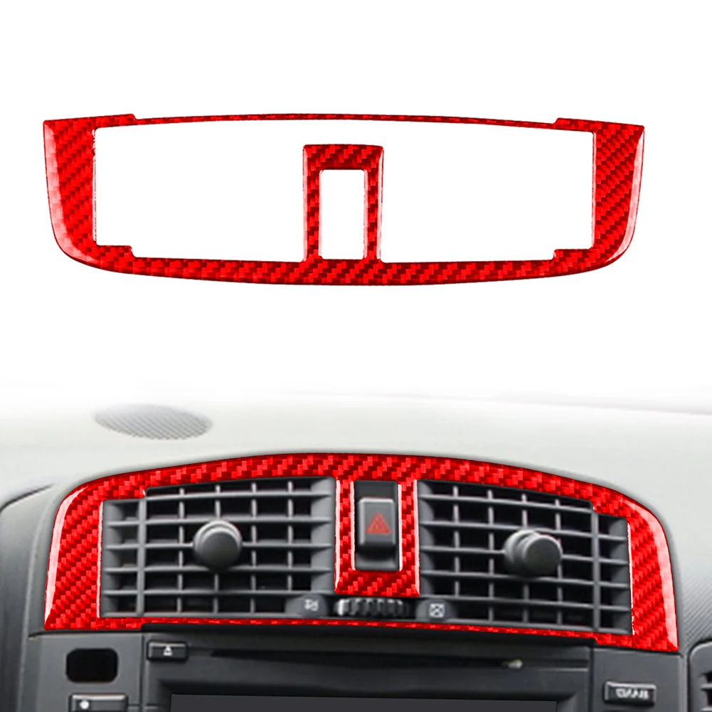 Air Condition Outlet Sticker Center Air Vent Frame Automotive Center Consoles 1Pcs For Cadillac CTS 2003 04 05 06 2007 Red