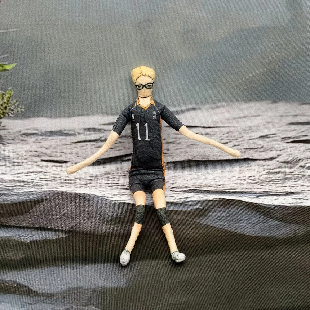 Anime Haikyuu Hinata Shoyo Kozume Kenma Cosplay Baumwolle Puppe Eisendraht Skelett Twistable Abstrakte Cartoon Figur Lustige Puppen – Detail 4