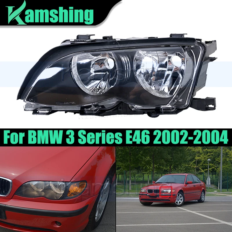

Фара переднего бампера автомобиля для BMW 3 серии E46 2002-2004, передняя фара, фара