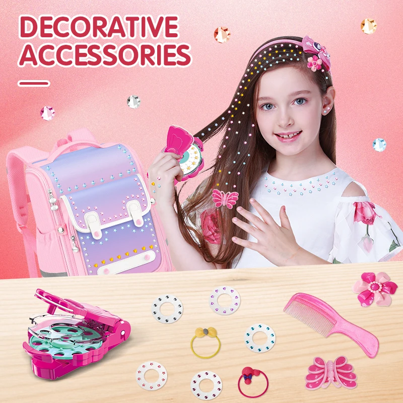 子供用 DIY ネイルドリルリグ ガールズハウス プレイ ファッション ヘアスタイル コームキット 衣類ステッカー ドリルリグ 子供の誕生日プレゼント