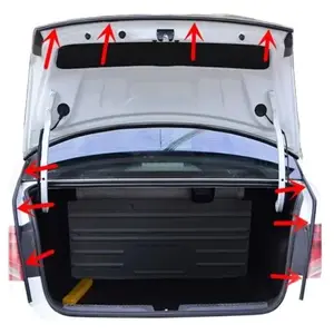 Autoversiegelungsstreifen 2/4/8m Automatische Gummiverdichtungsart D Typ Schalldichte Geräuschisolation Automatische Dichtungsgurte Zubehör 10 Hauptverkaufsgummi -Motorversiegelung - №5