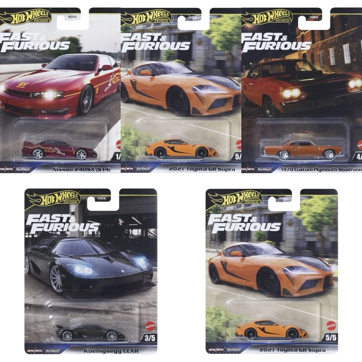 

Литая модель Hot Wheels Fast and Furious HNW46-9C6L 1/64