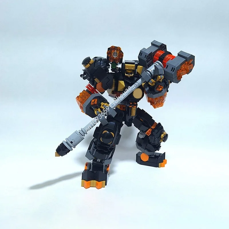 995 قطعة MOC كول S في نهاية المطاف عنصري الأرض الميكانيكية النينجيا نموذج اللبنات لتقوم بها بنفسك فكرة التعليم الطوب هدية الكريسماس لعبة أطفال