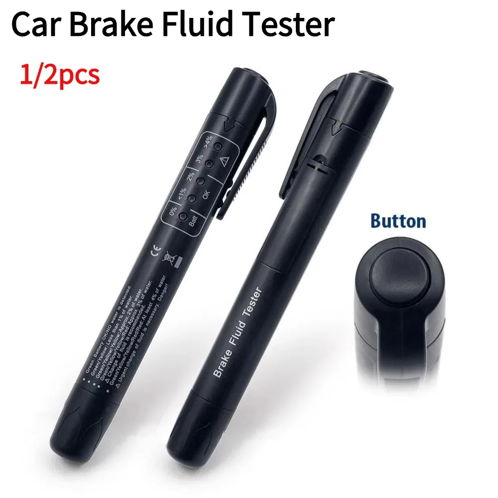 Car Brake Fluid Tester  Pen 5 LED Quality Check Pen Auto Brake Fluid Water Content Detector Brake Fluid Liquid Testing Tool