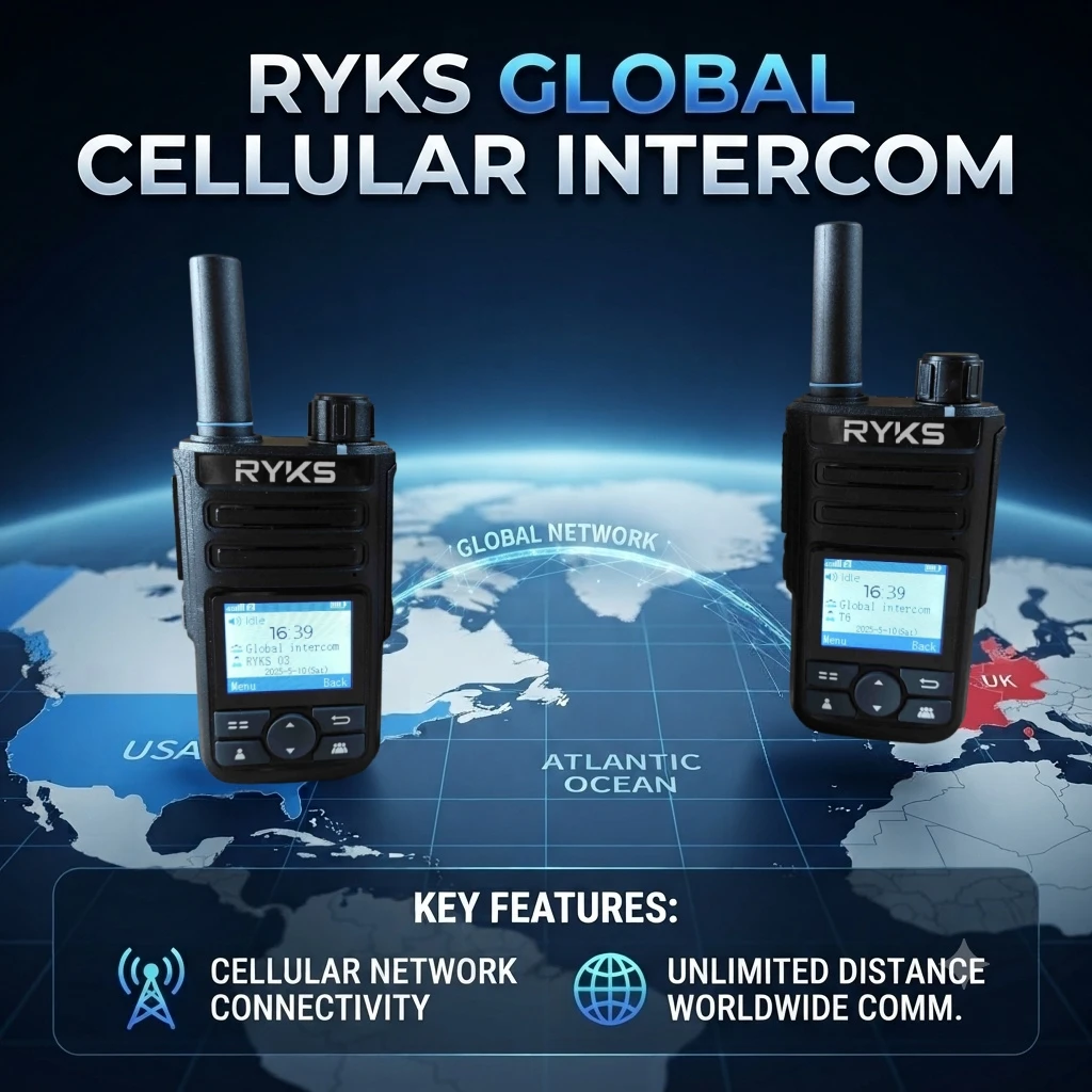Global Walkie Talkies 4G Poc Radio With 1 Year Sim Card Walkie Talkie Long Range 5000 Miles For Hiking And Camping