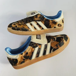 WALES BONNER X adidas-zapatillas de Skateboard para hombre y mujer, zapatos informales planos, a la moda, para exteriores, originales, Samba Pony Tonal