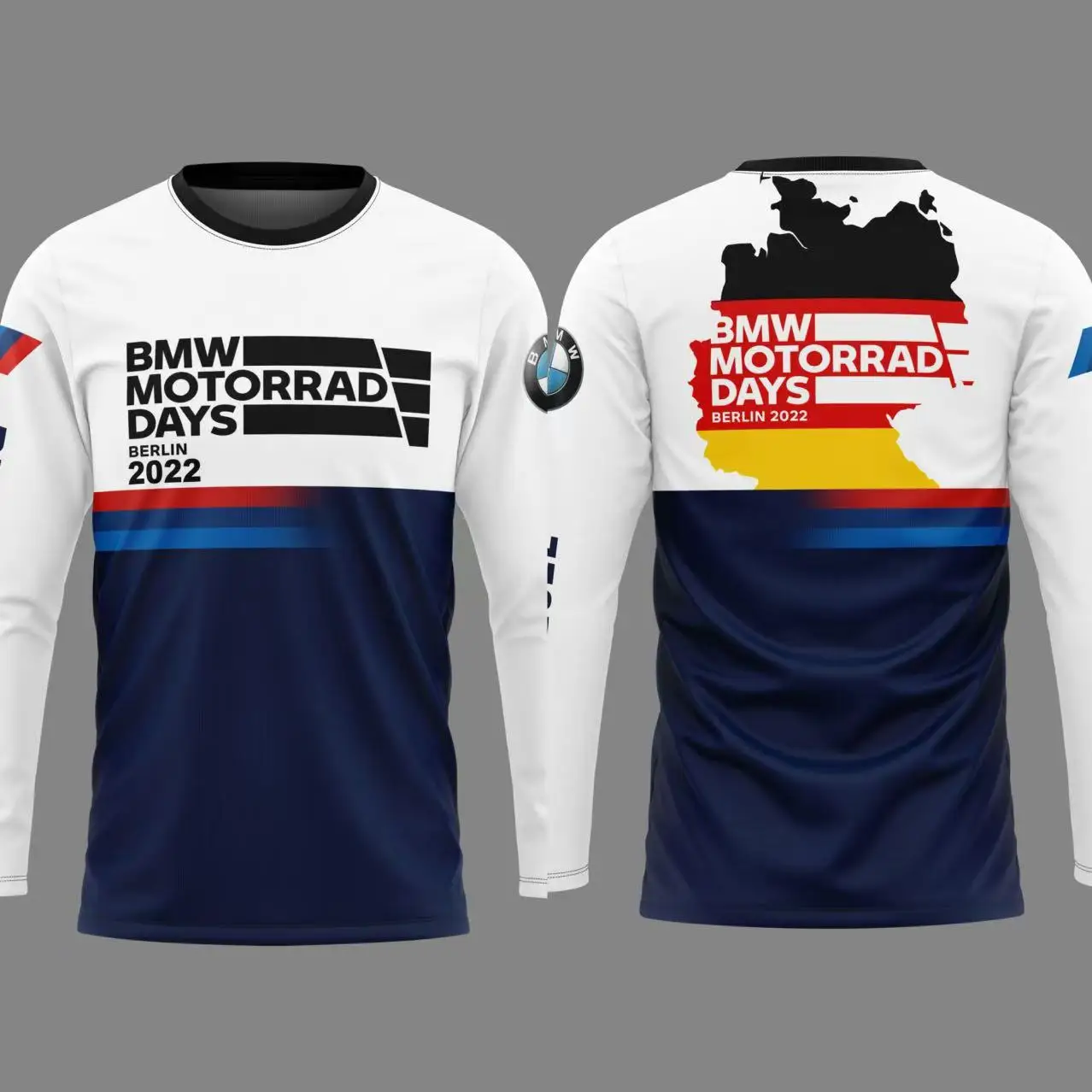 

2025 New Men's Quick-drying Motorcross BMW T-Shirt Locomotive Clothing Sports Breathable Sweat-absorbing Racing Long Sleeves