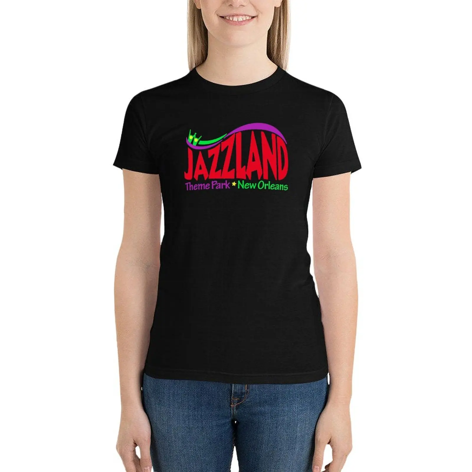 Jazzland New Orleans T-Shirt hippie clothes Aesthetic clothing summer top lady clothes cute t-shirts for Women