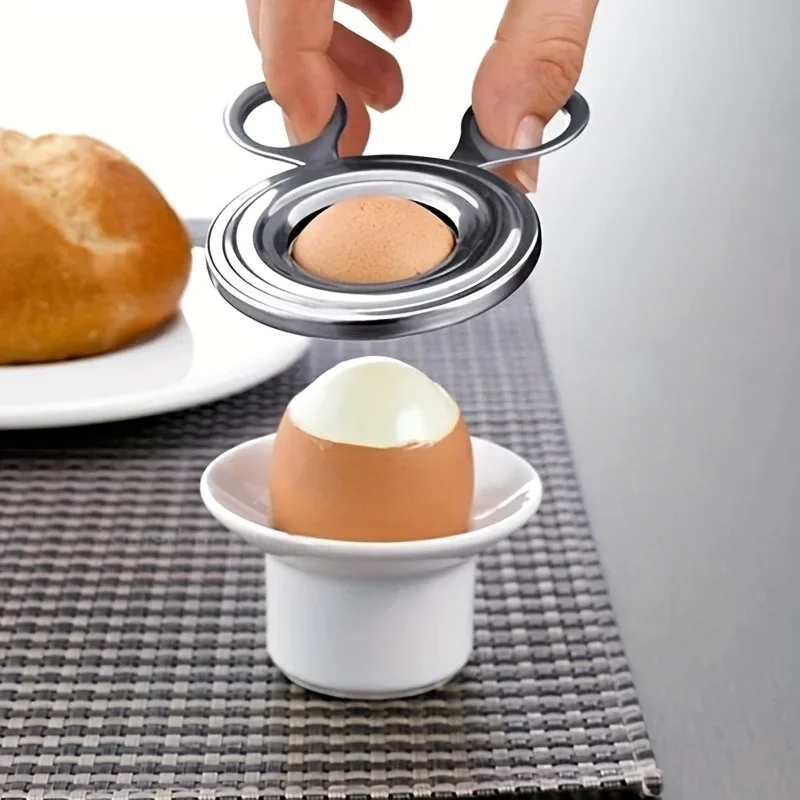 1pc Portable Stainless Steel Egg Lover'S Portable Egg Tool - Easy To Break Perfect for Home Use, Durable Kitchenware
