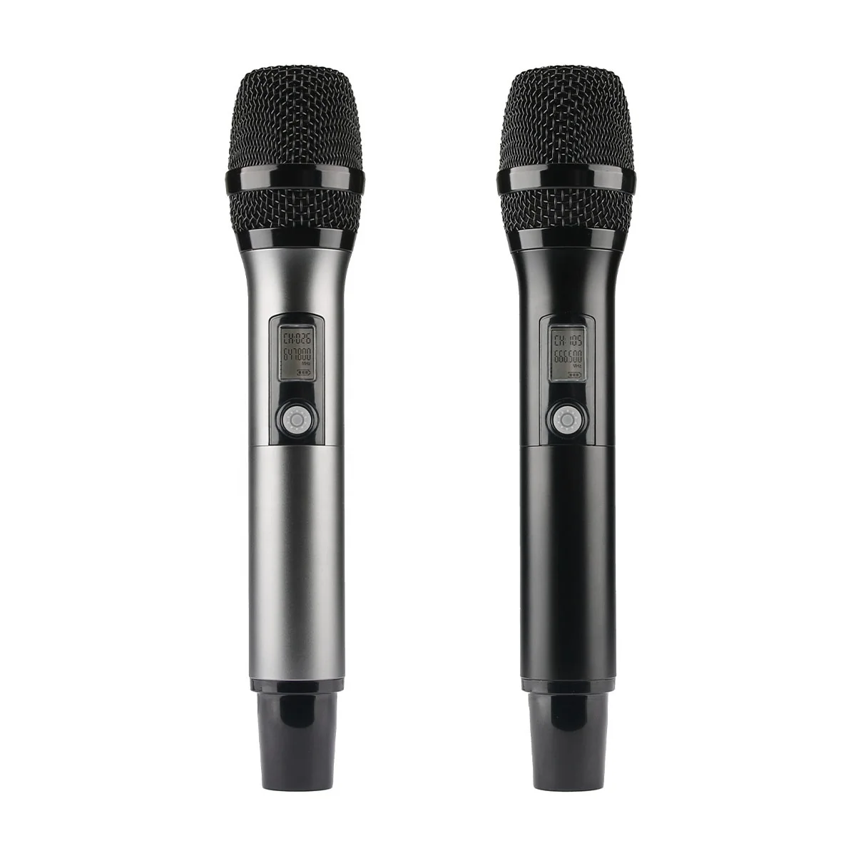 ไมโครโฟนคาราโอเกะไร้สายแบบพกพา2ช่องไมโครโฟน UHF แบบไดนามิกสำหรับ228-U1มืออาชีพ