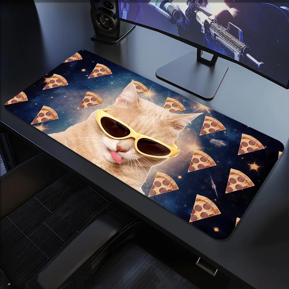 Funny Cat Dog Space s Mouse Pad Large Desk Mat Keyboard Ergonomic Office Rubber PC Non-slip Anti-fray Home Custom