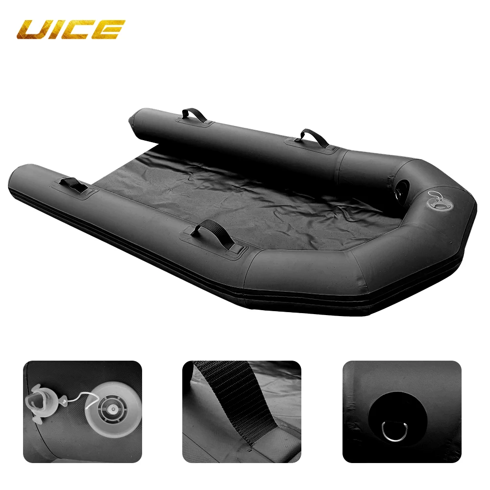 Rubber Floating Pontoon Boats Inflatable Electric Surfboard Matching Pontoon 170*85cm With Pump For Surfboard Added Buoyant