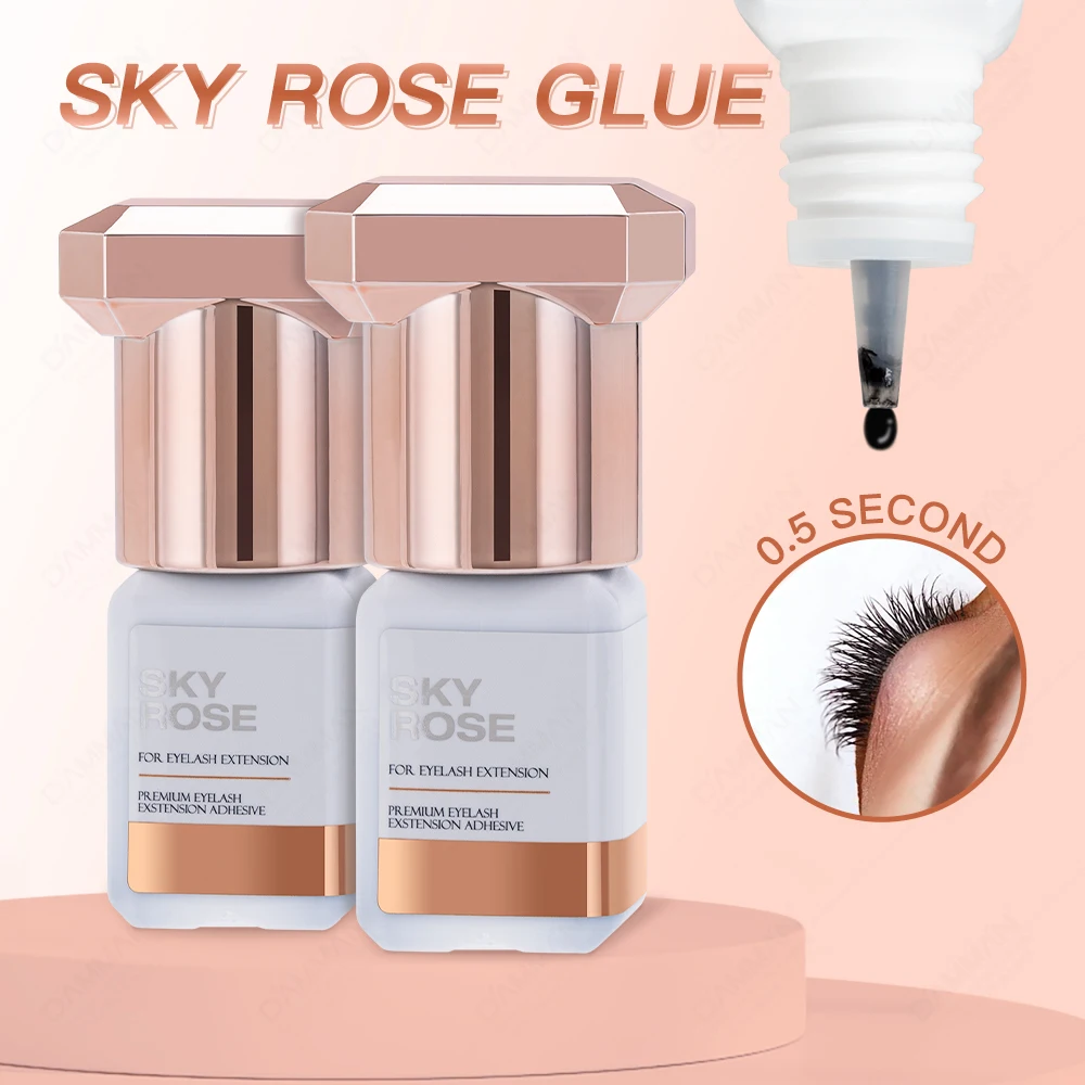 30Bottles 5ML Korea Original Sky Rose Adhesive 0.5S Fasting Drying Lashes Glue Professional Eyelash Extension Glue Wholesale