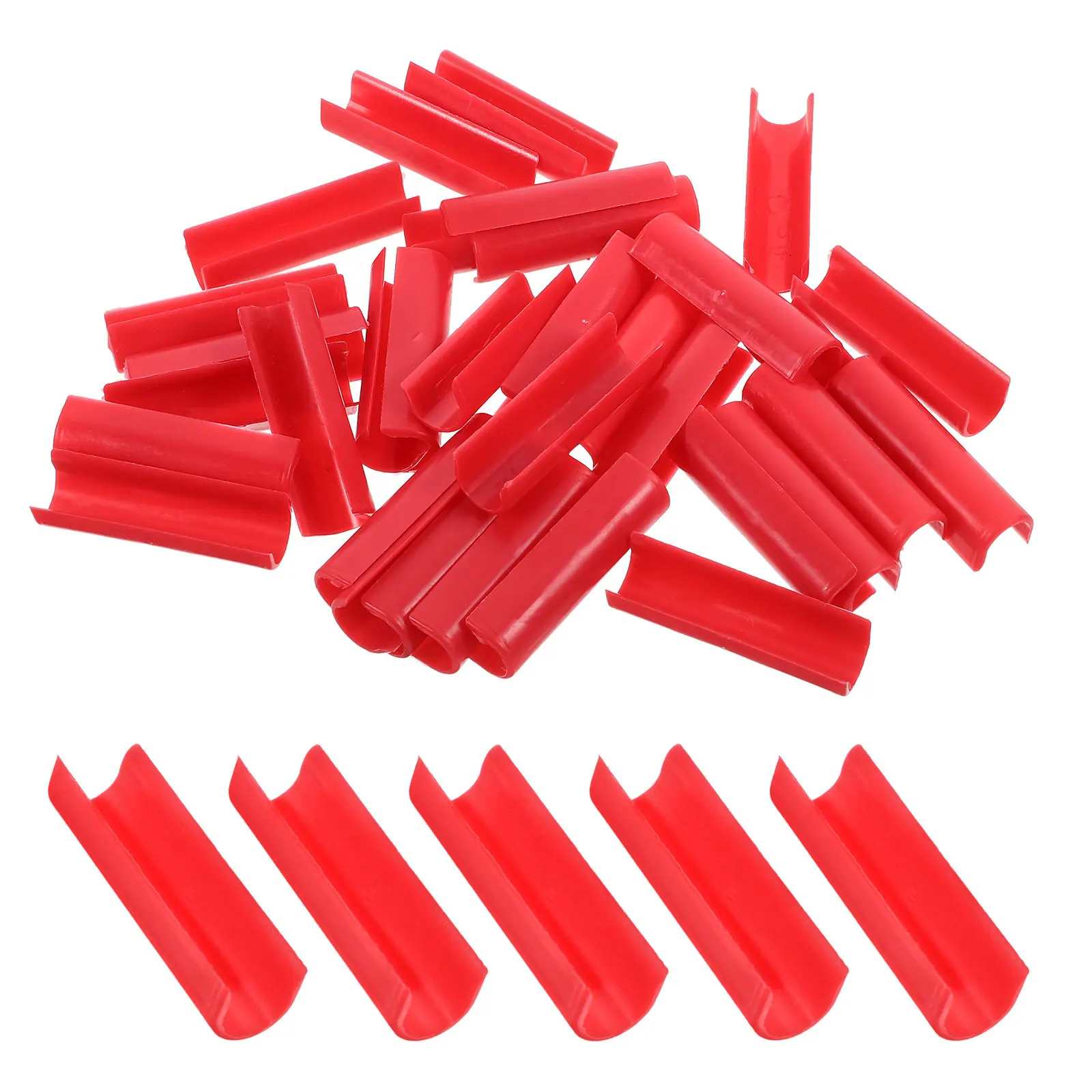 50Pcs Manual Tile Cutter U-Shaped Sleeve Multi-Function Protective Sleeve for Guide Positioning Pole Tile Cutter Parts Locator