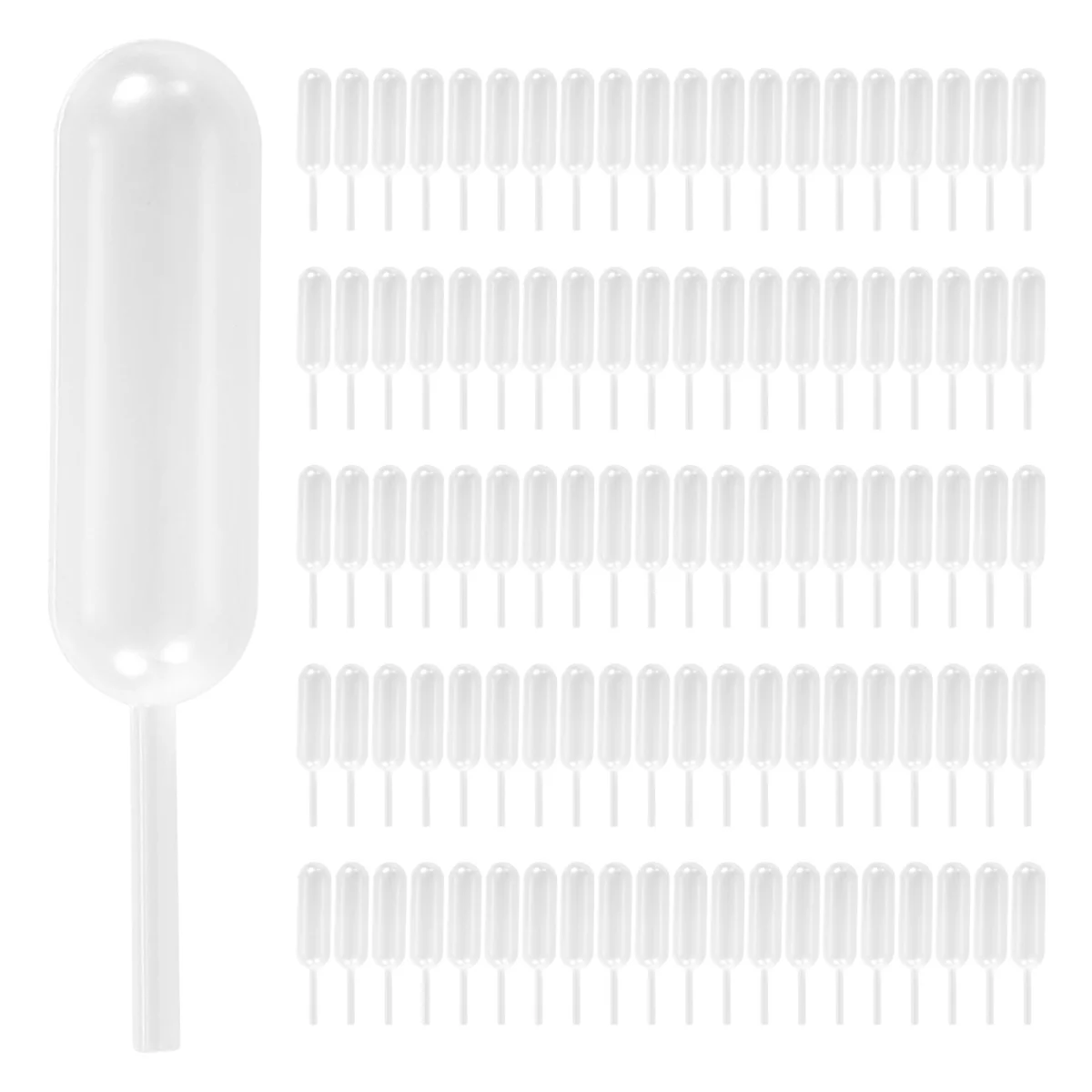 100 Adet 4 Ml Plastik Tek Kullanımlık Sıkma Transfer Yağları Pipetler Damlalık Krem Perfüzyon Diy Cupcake Pipetler