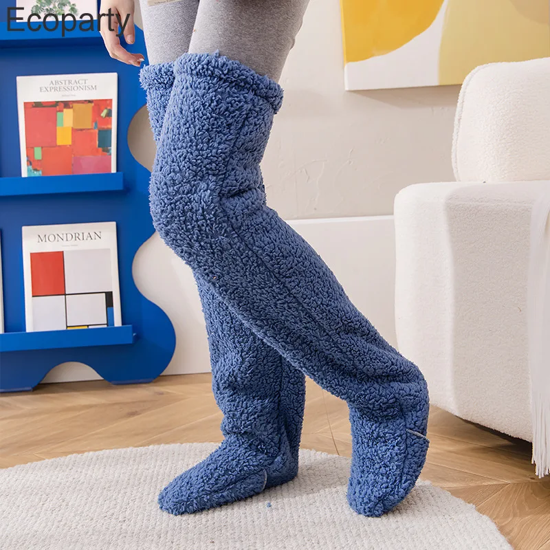 Winter Warm Feet Stockings for Women and Men Multifunctional Bed Sleep with Quilt Old Cold Legs Warm Sleep Socks Foot Warming