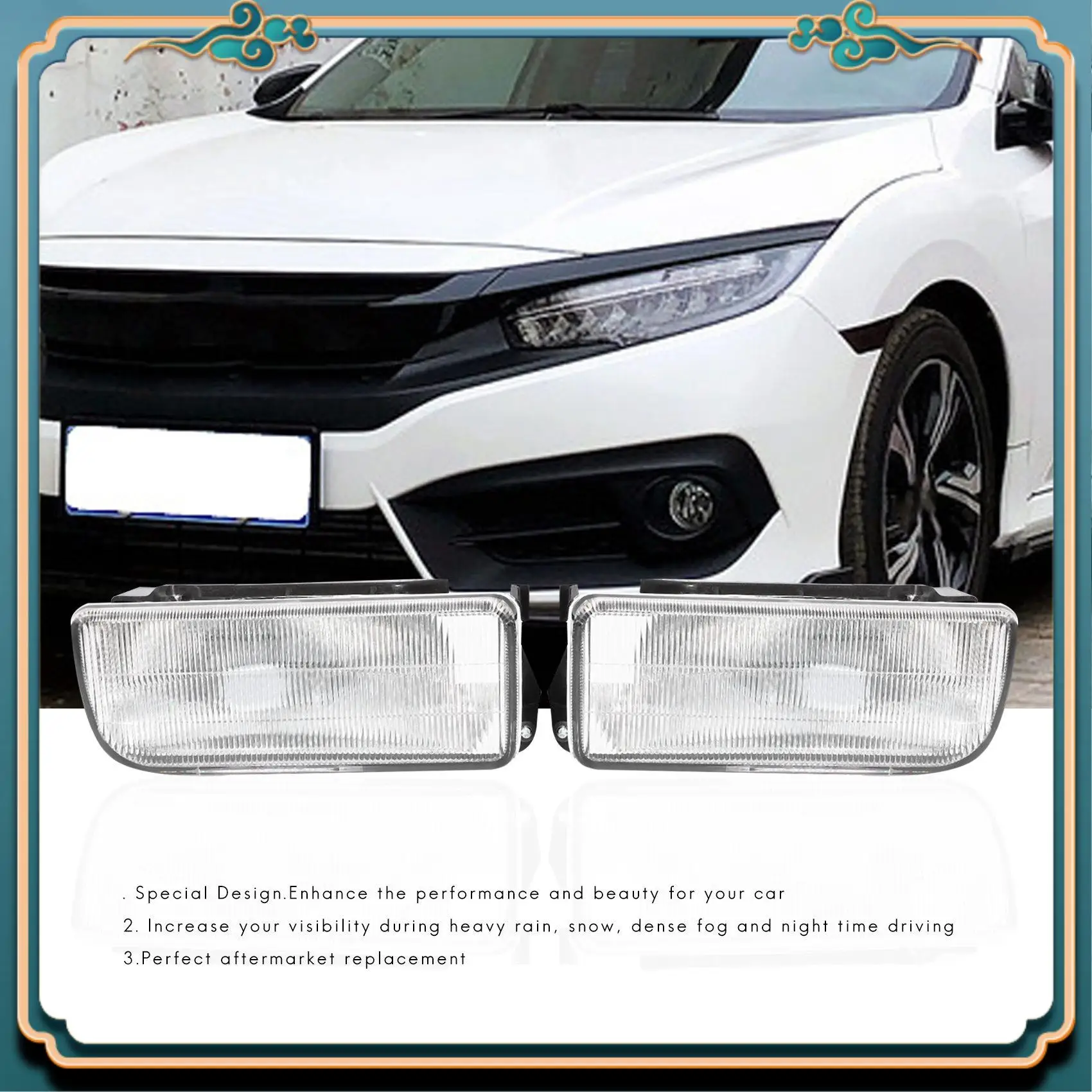 

Latest Car Front Bumper Fog Lamp Lens Lamp For Bmw E36 1992 1993 1994 1995-1998 H1 Without Bulb