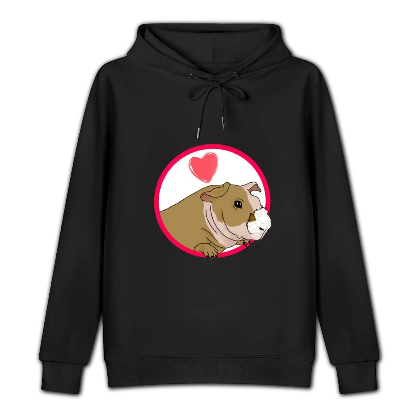 Skinny Pig with Heart! Pullover Hoodie anime clothing anime clothes autumn jacket men tracksuits