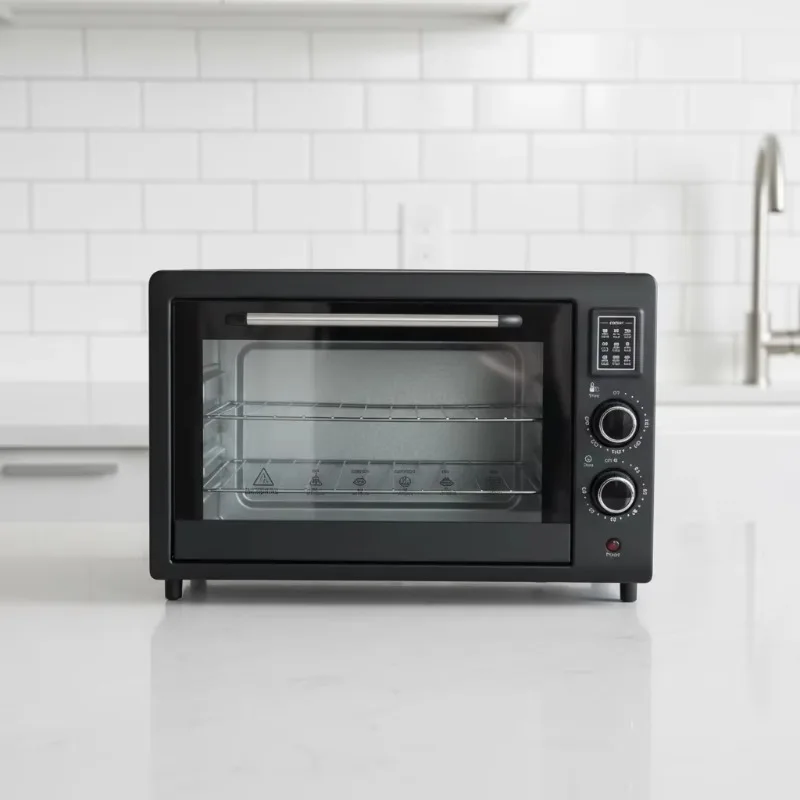 2026Lovfe 48L Multifunctional Electric Oven Digital Control Adjustable Thermostat Black Easy Clean 220V Toaster for Household Us