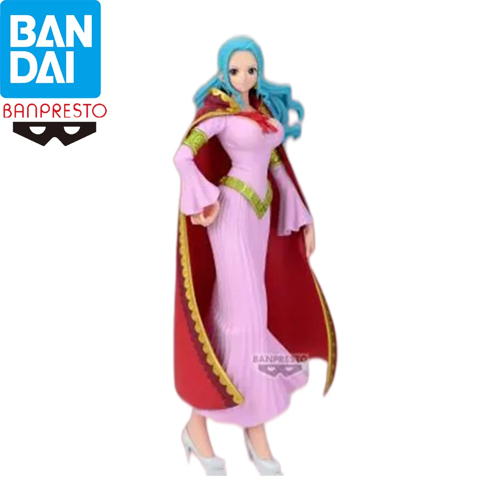 Bandai Banpresto One Piece Vivi Purple Dress Red Royal Cape Elegant Standing Pose Anime Licensed Collectible Statue Gift Toy