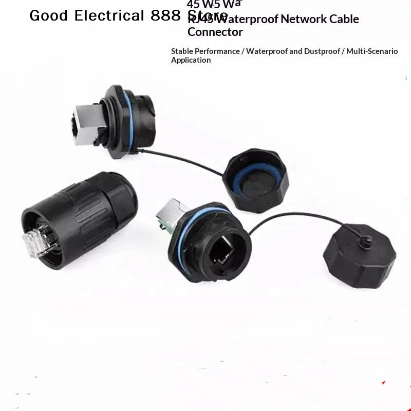 【G】YT-RJ45 Aviation Waterproof Signal Cat5e Ethernet Panel Socket Plug Connector For Outdoor LED Display Screen Switch