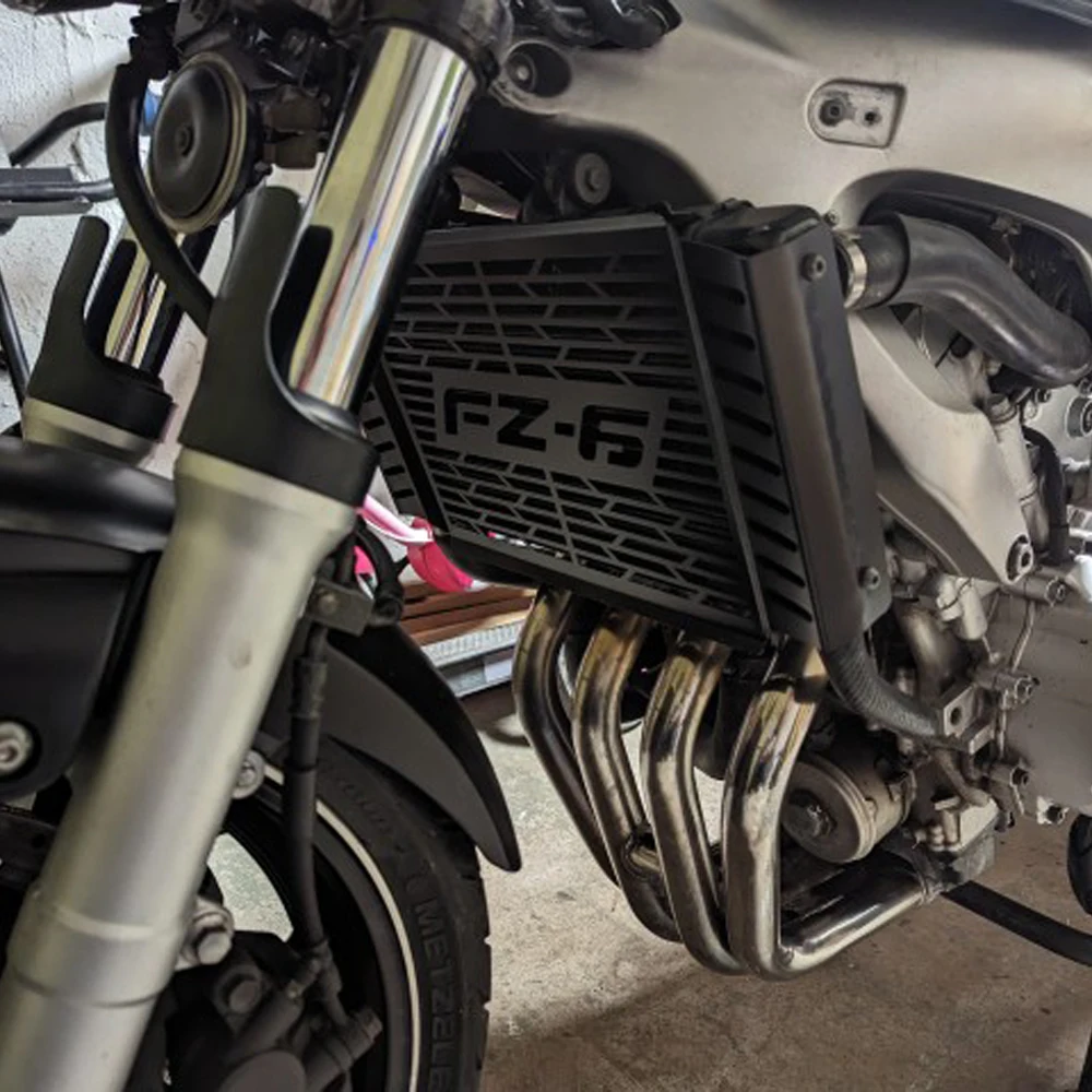 لياماها FZ6 Fazer 2007-2008-2009-2010 دراجة نارية الملحقات المبرد الحرس خزان المياه حماية مصبغة شبكة FZ6 07-10