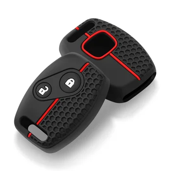 Funda de silicona para llave de coche con 2 botones, funda para mando a distancia para Honda CR-V Civic Insight Fit SRV FRV acorde 7 Jazz Gr8 150 R