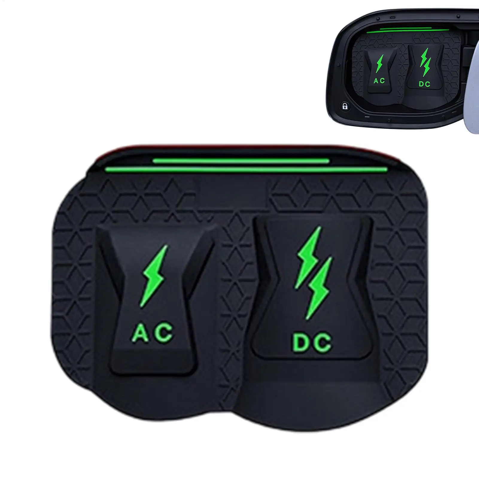 Outdoor EV Charger Cover Dustproof Car Charging Port Silicone Protector EV Charger Plug Cover for Travel Home Garage Driveway