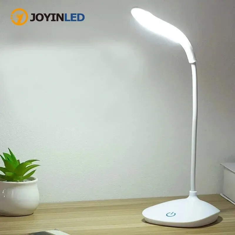 Touch 3 Modes Dimming Table Lamp Eye Protection Portable USB Rechargeable LED Desk Lamp For Office Bedroom Bedside Reading Light