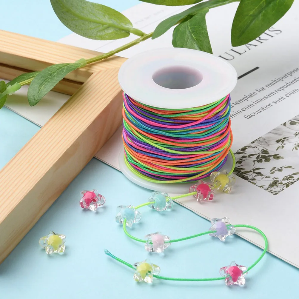 

1mm Elastic DIY Stretchy Diy Jewelry Ropes String for Necklace Bracelet Making Jewelry Cords Crafts Accessories Roll