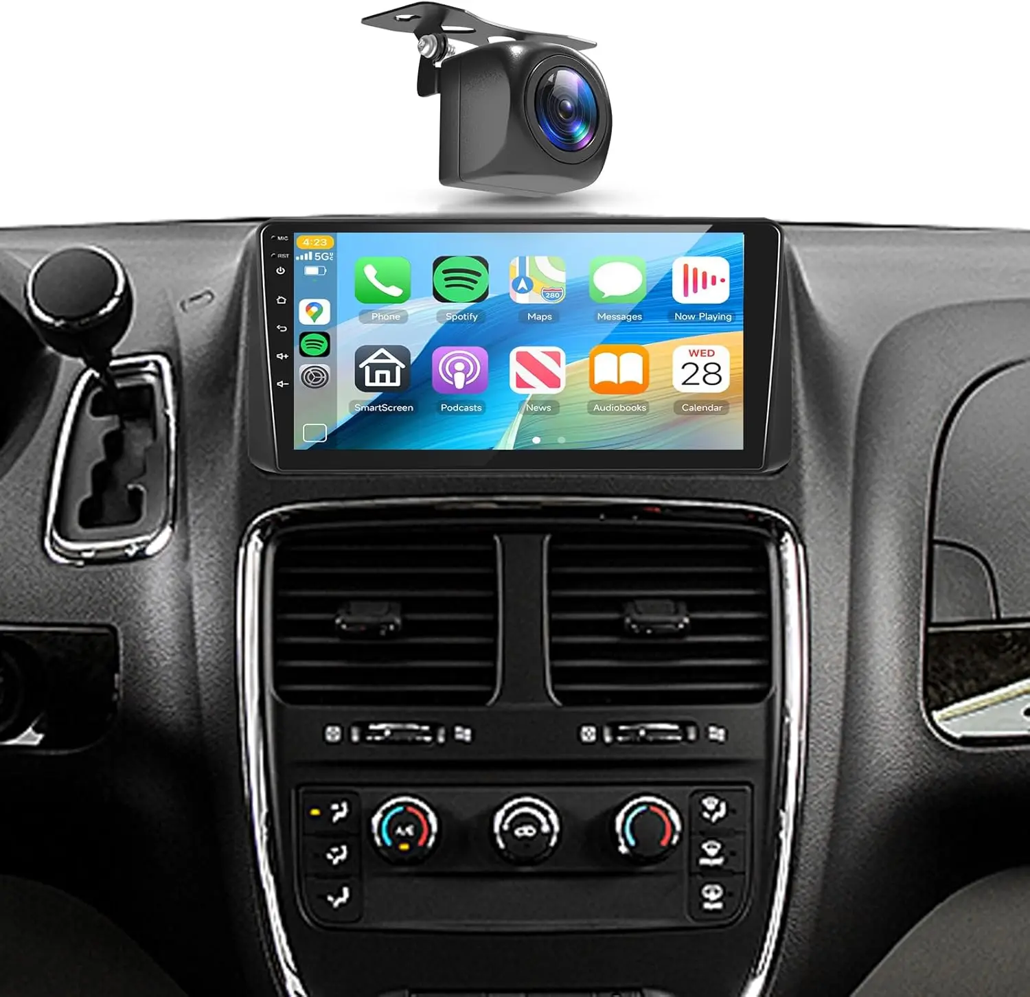 

Car Stereo Radio for Dodge Grand Caravan 2008-2020, Android Auto, CarPlay, 9' IPS, BT5.0, GPS, WiFi, Backup Camera