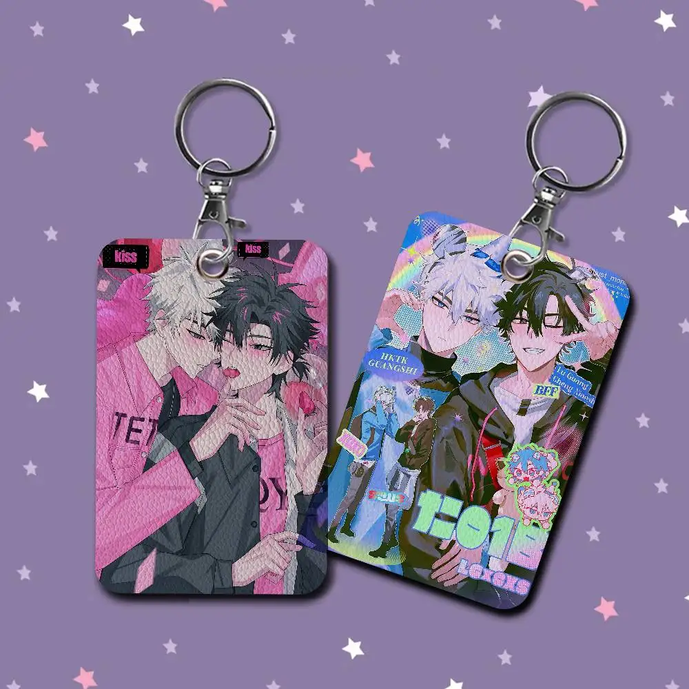 

Link-Click New Anime Holder Keychain With Keychain For Access Card Bus Pass & Card Credit ID Bank Card Protective Case