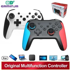 GAMINJA Original Wireless Controller BT For Nintendo Switch Pro PC PS3 TV Box Joystick Gamepad NFC Professional Lag-Free Gamepad