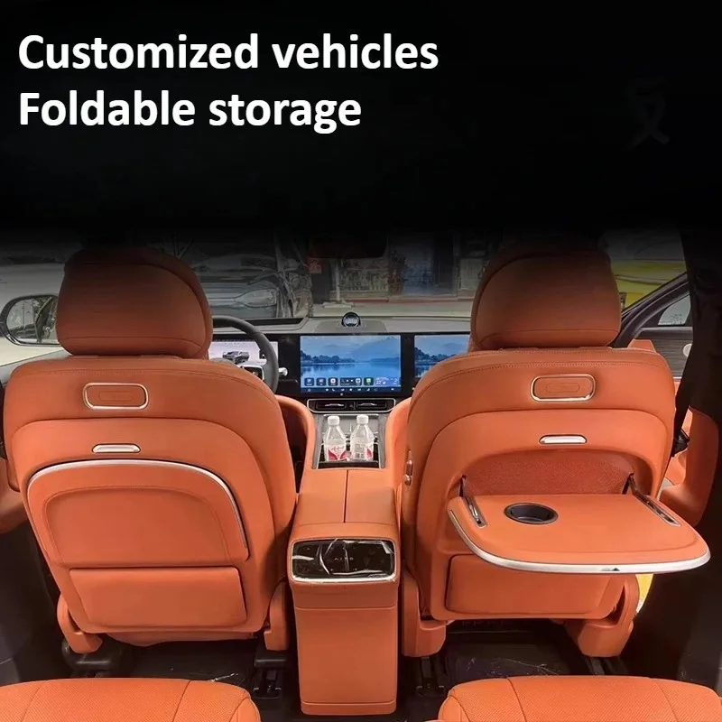 CMultifunctional Folding Seat Back Table Wireless Charging With Cup Holder For AITO M8 2025 Car Aftermarket Replacement Parts