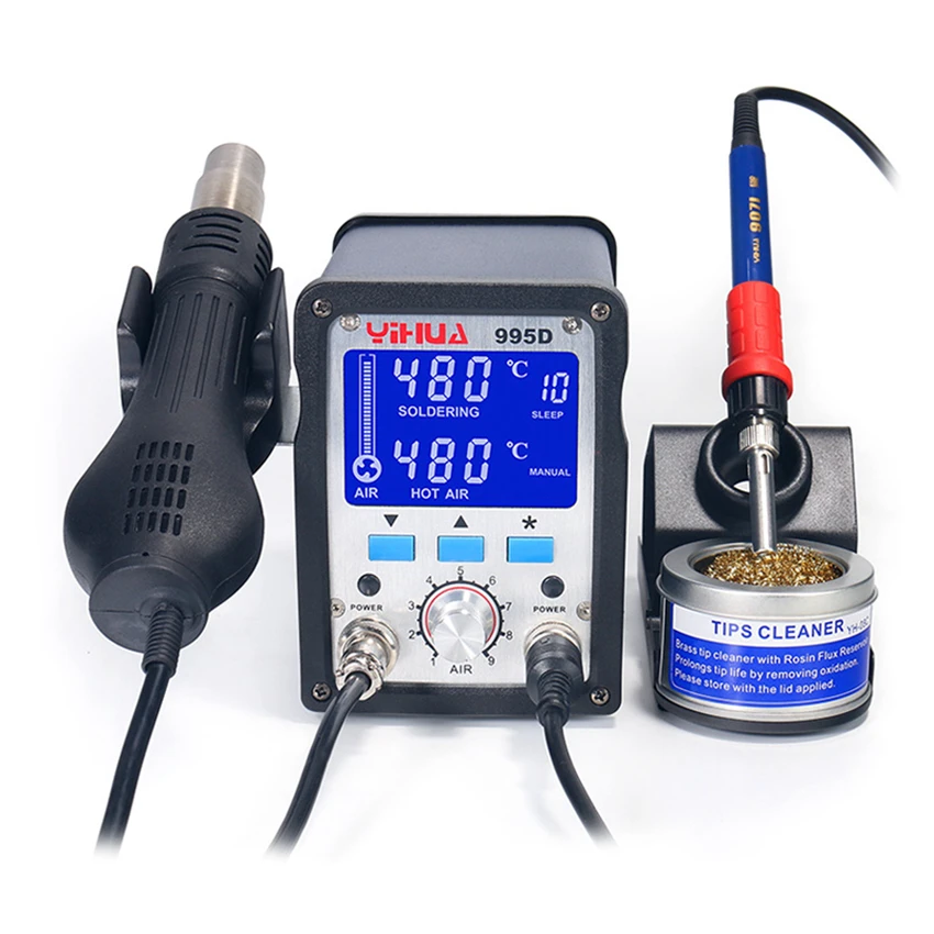 High Quality 995D High Power Heat Repair Tool Soldering Station 2 In 1 Hot Air Repair Tool Set Kit Welding Repair Tools