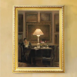 ملصق بورتريه للفن الفيكتوري ، خمر مزاجي ، امرأة تقرأ تعزف على البيانو ، ديكور غرفة المنزل ، لوحة قماشية ، صور حائط عتيقة أفضل 8 صورة امرأة عارية مبيعا - No7