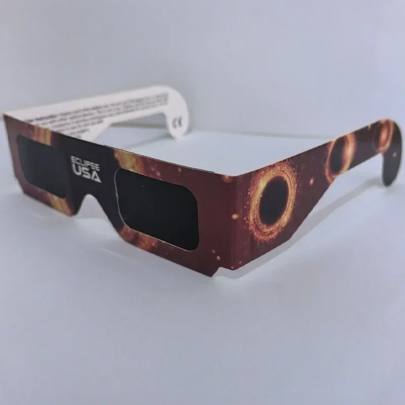 5PCS Premium Eclipse Eyeglasses AAS Approved Solar Glasses CE and ISO Certified HD Filter Film Crisp Image Goggles Paper Eyewear