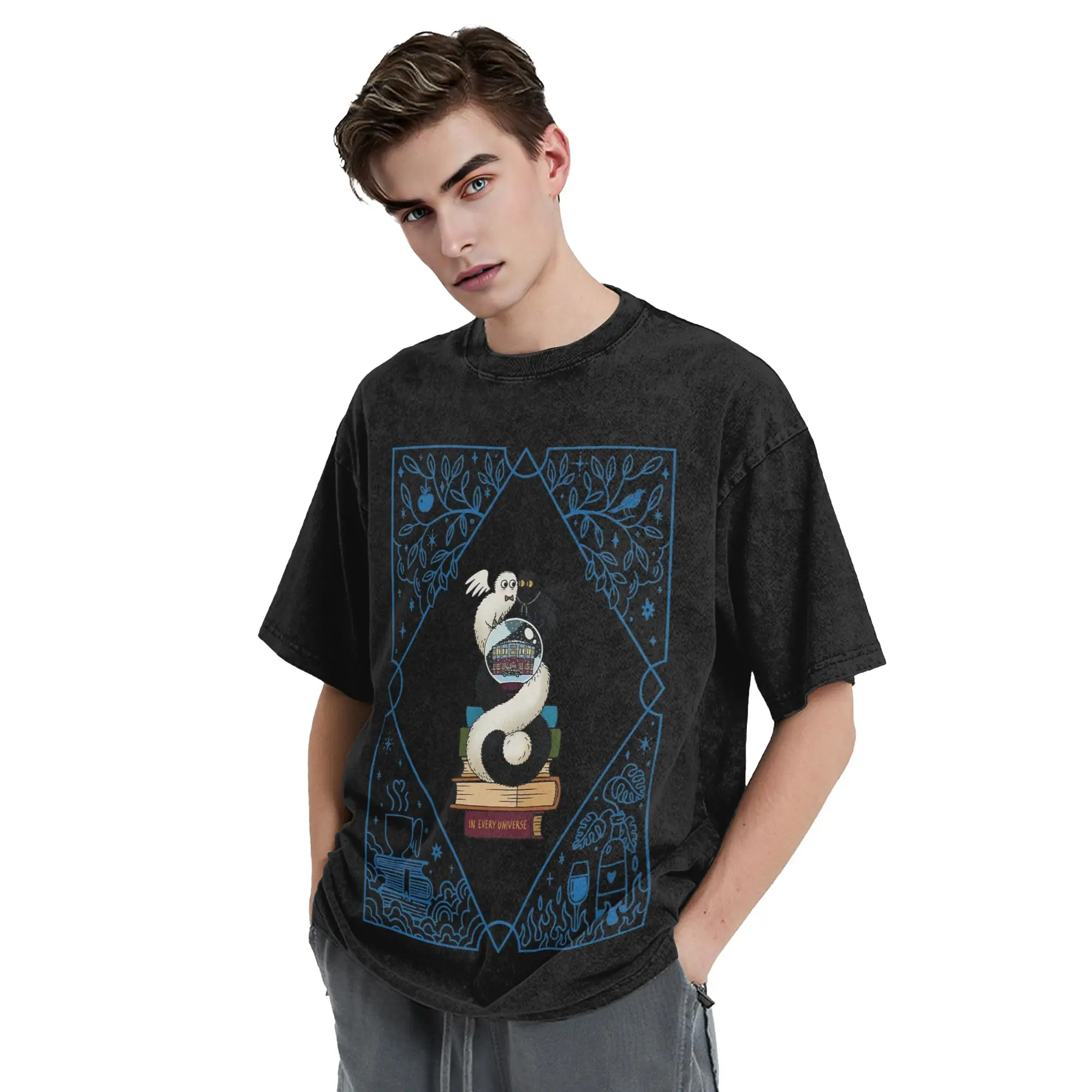 Brushbuddy Witch Hat Atelier Anime Washed T Shirts Streetwear  Fashion T-Shirts Tees for Men Women Short Sleeve Oversize Printed