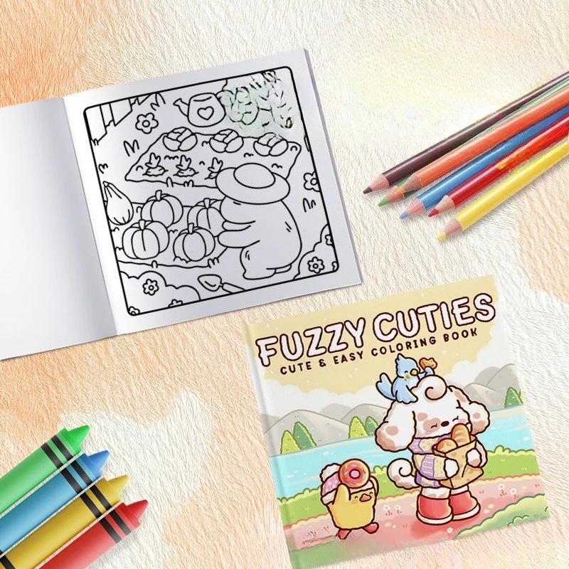 Hand Drawn Line Coloring Book Premium Paper Art Therapy Stress Relief Adult Creative Drawing Focused Expression and Mindfulness