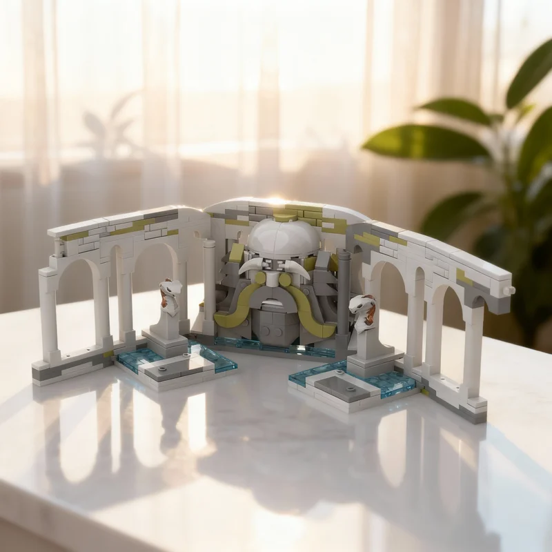 

332 детали MOC: Зал Хари Поттера, совместимый с моделью Замка, конструктор, рождественский подарок, развивающие игрушки, кирпичики для детей