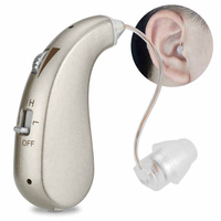 Single Ear Hearing Aids Mini Rechargeable BTE Ear Back Type Hearing Device Low Power Consumption High Quality Sound Amplifier